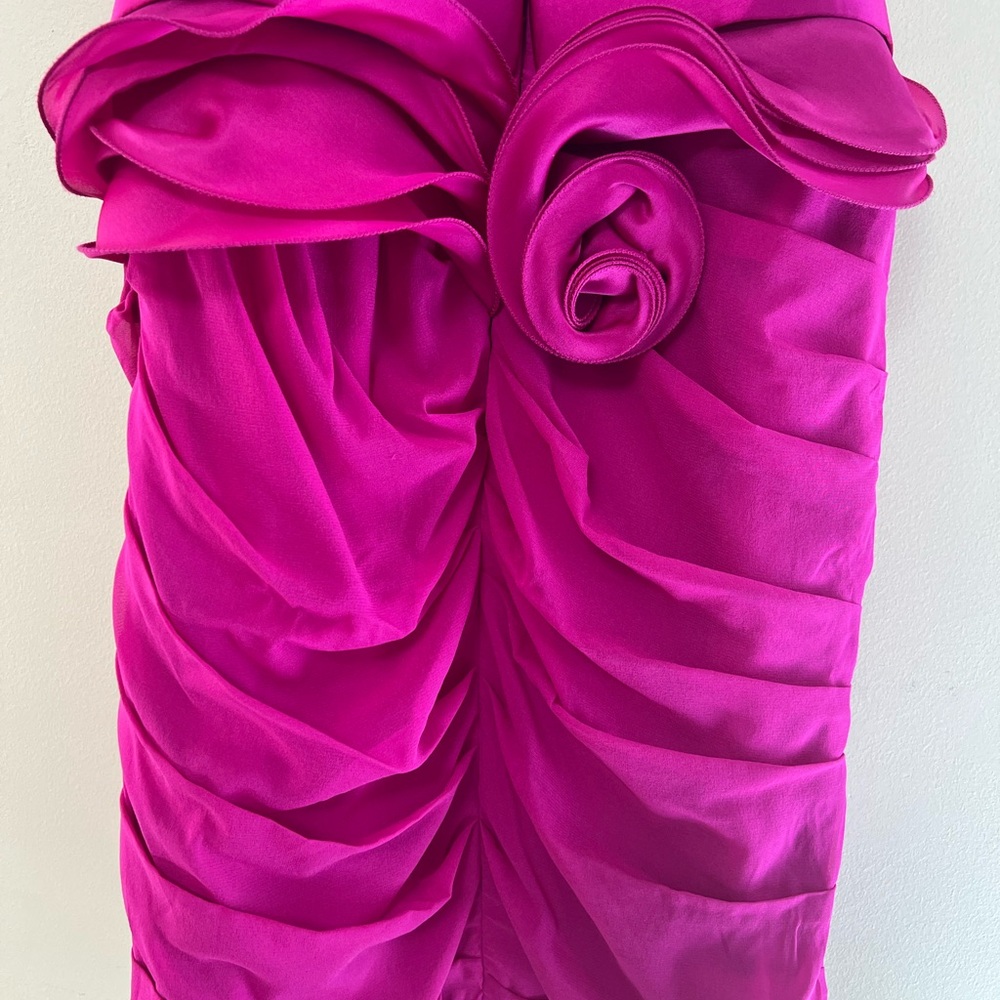 Marchesa Notte Pink Strapless Dress - Picture 6 of 13